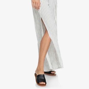 🌊 Adventure Slit Wide-leg Pant Pinstripe